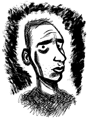 Dylan Horrocks sketchy Self Portrait.GIF (28211 bytes)